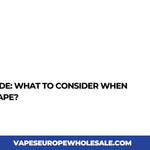 JNR Vapes Guide: Wat te overwegen bij het kiezen van een Vape?